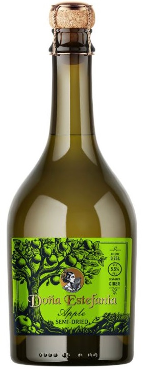 Сидр фруктовый  полусухой  "Донья Эстефания. Яблоко"