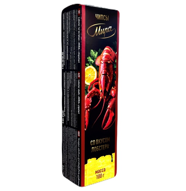 Чипсы "МИРА" со вкусом Лобстера 100 гр.
