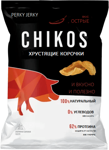 Шкурки свиные "Chikos" с острым вкусом